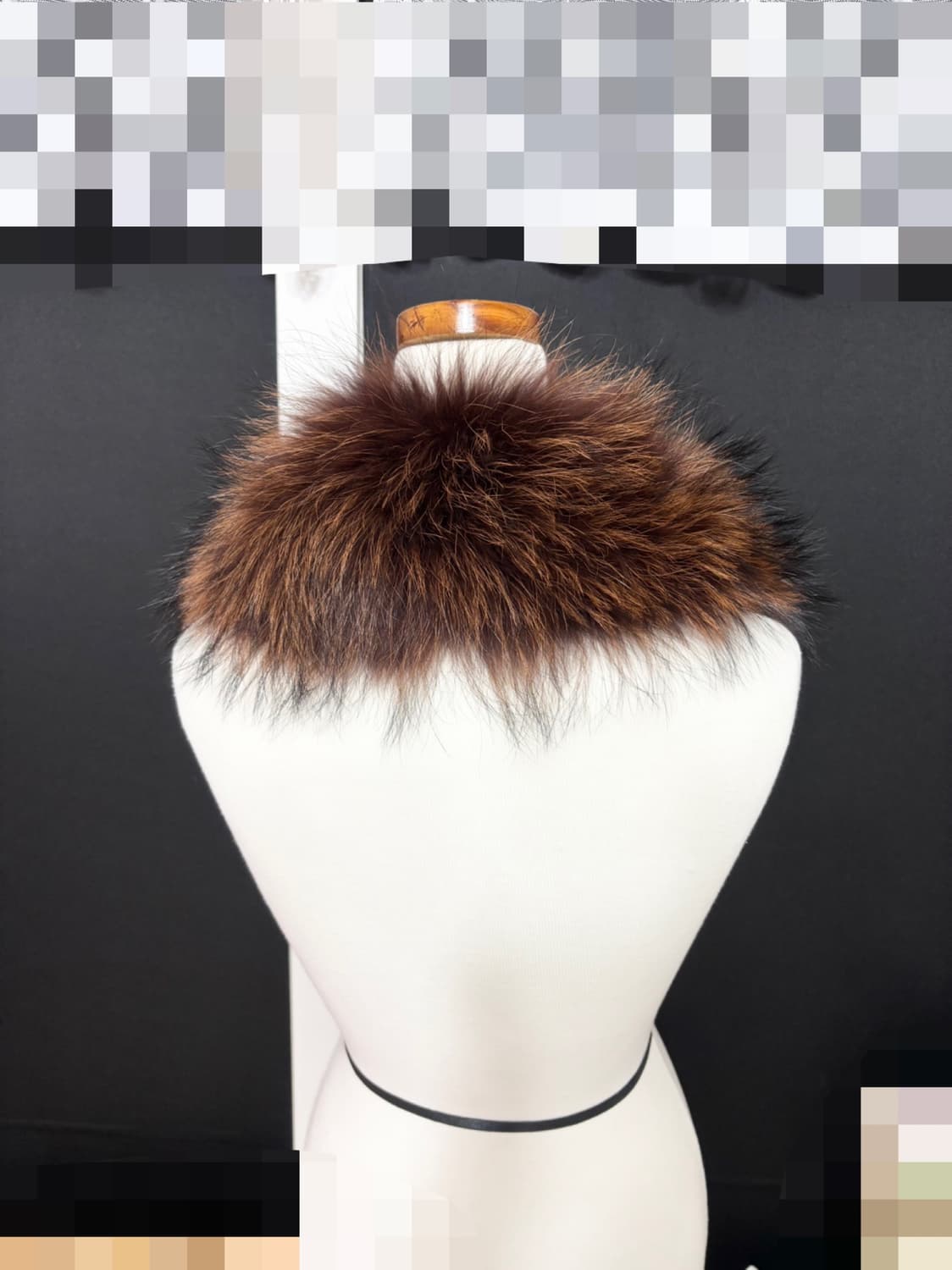 천연 라쿤퍼 목도리/카라/상태최상/고리여밈 상품이미지2