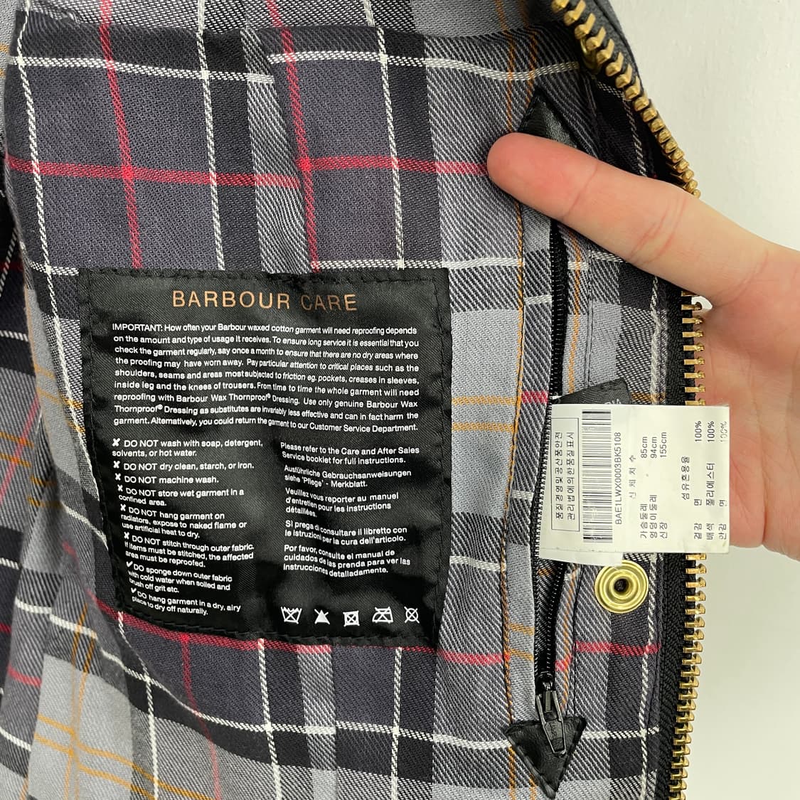 바버 인터네셔널 왁스 자켓 상품이미지6