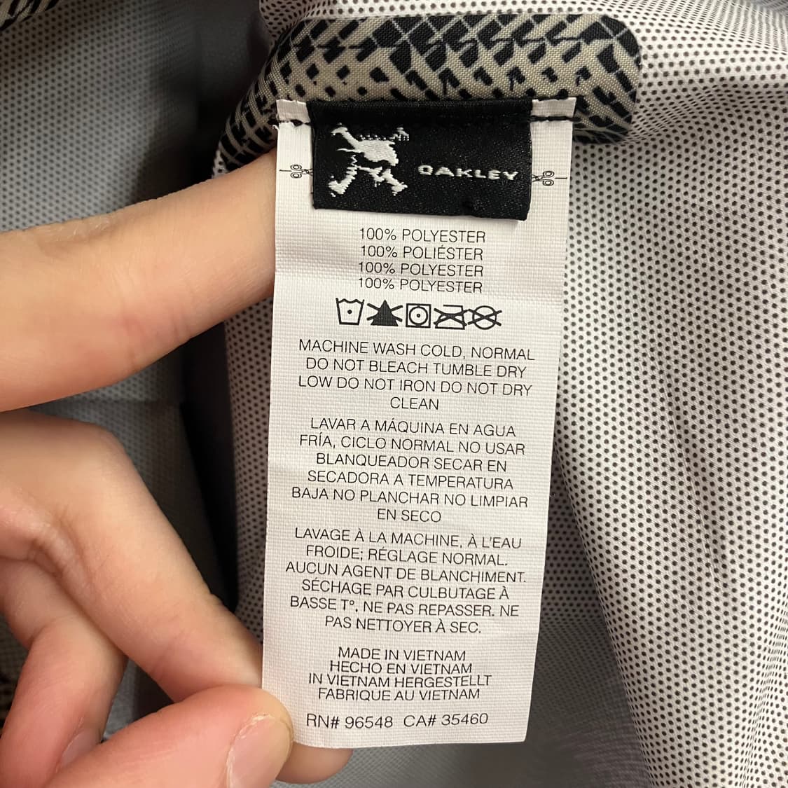 N252 오클리 체크 바람막이 자켓 상품이미지4