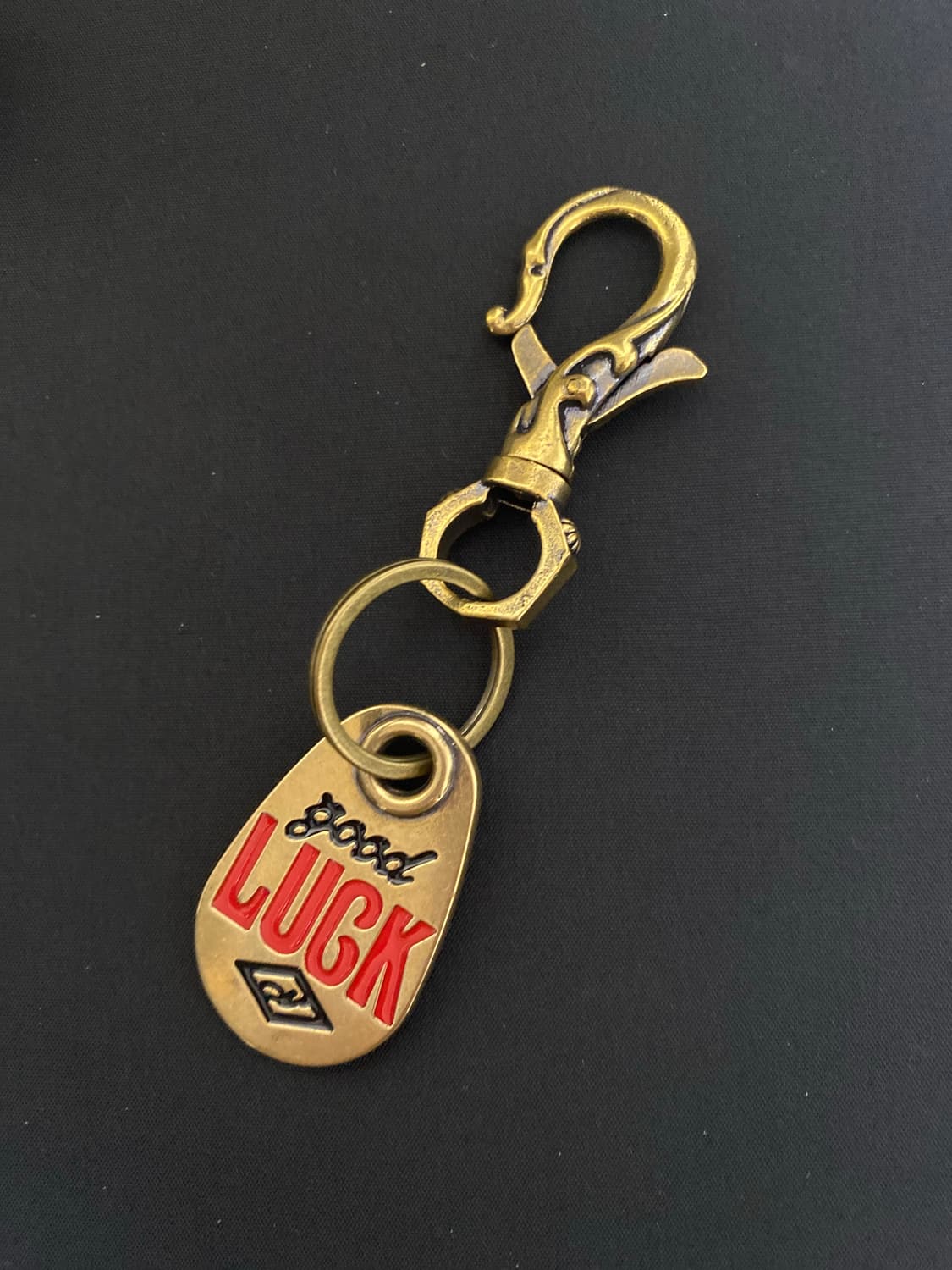 LUCK 빈티지 황동 키링 상품이미지1