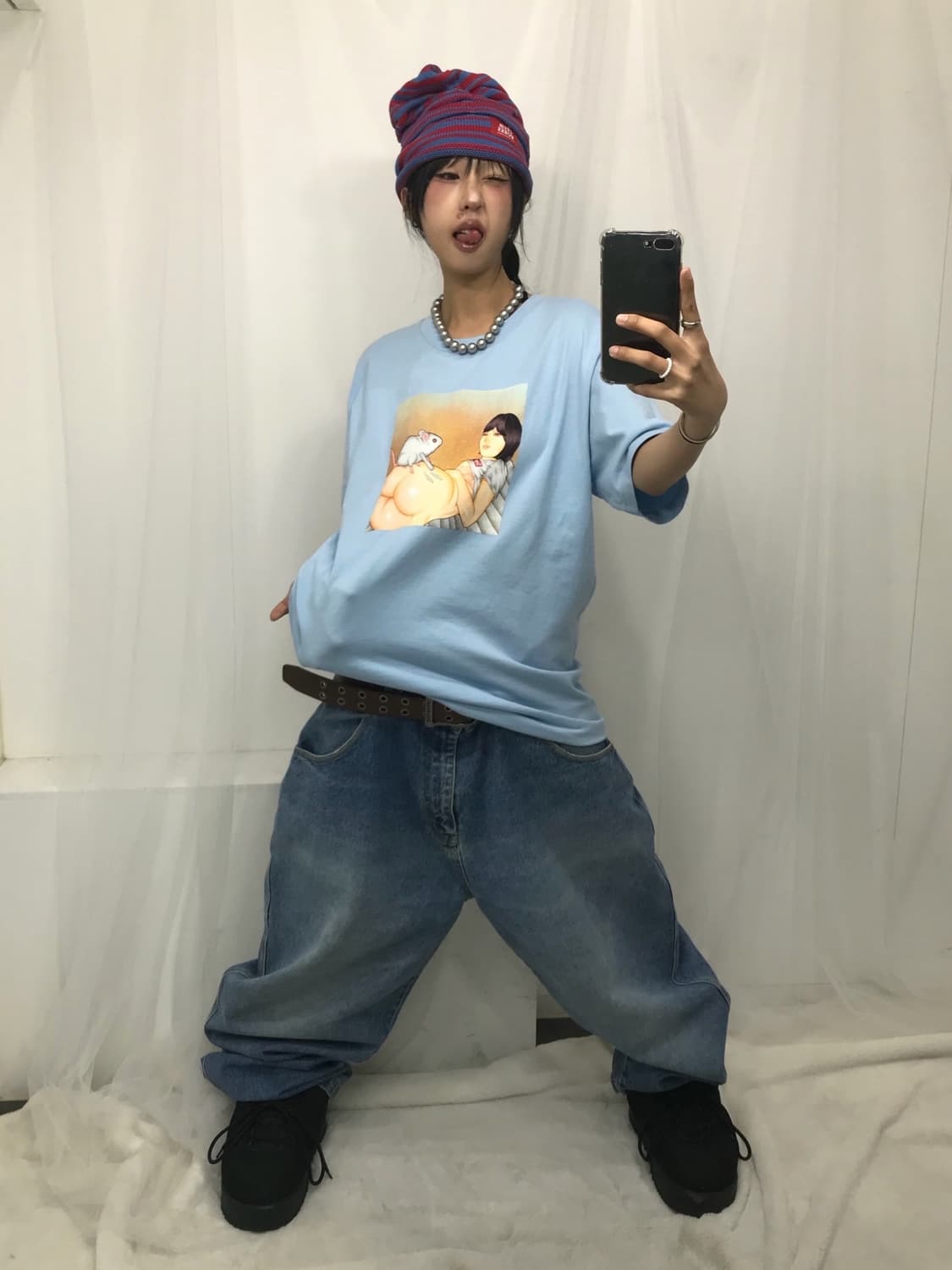 < Supreme Mouse T-Shirt Powder Blue - 25 상품이미지6