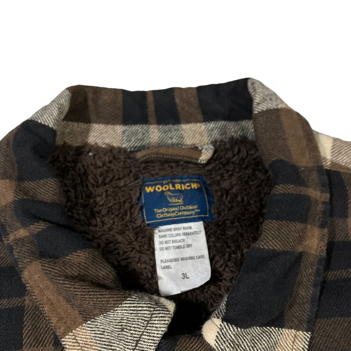 90s 울리치 헤비울 플란넬 체크 셔츠 상품이미지5