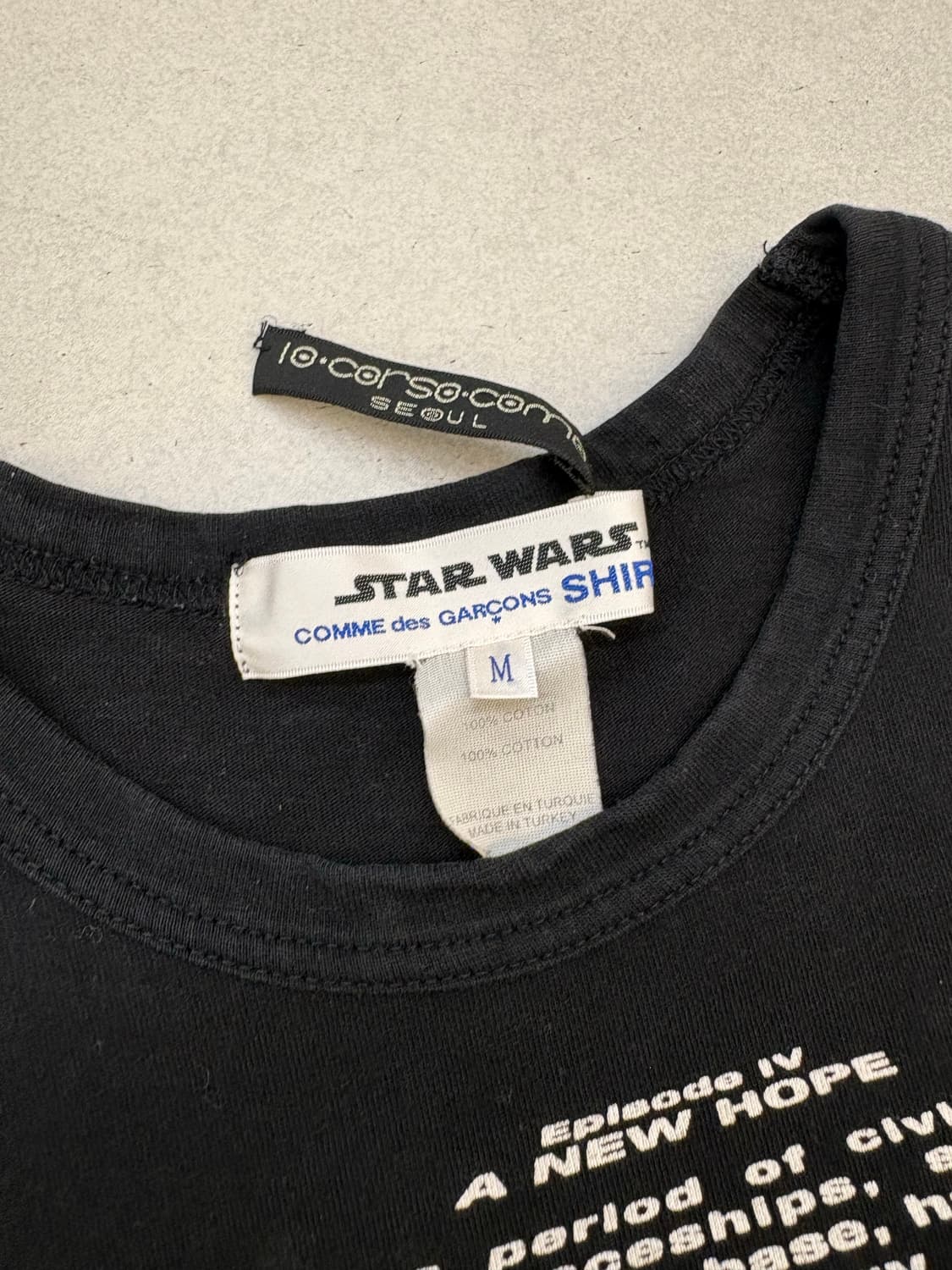 2012 꼼데가르송 x 스타워즈 티셔츠 상품이미지3