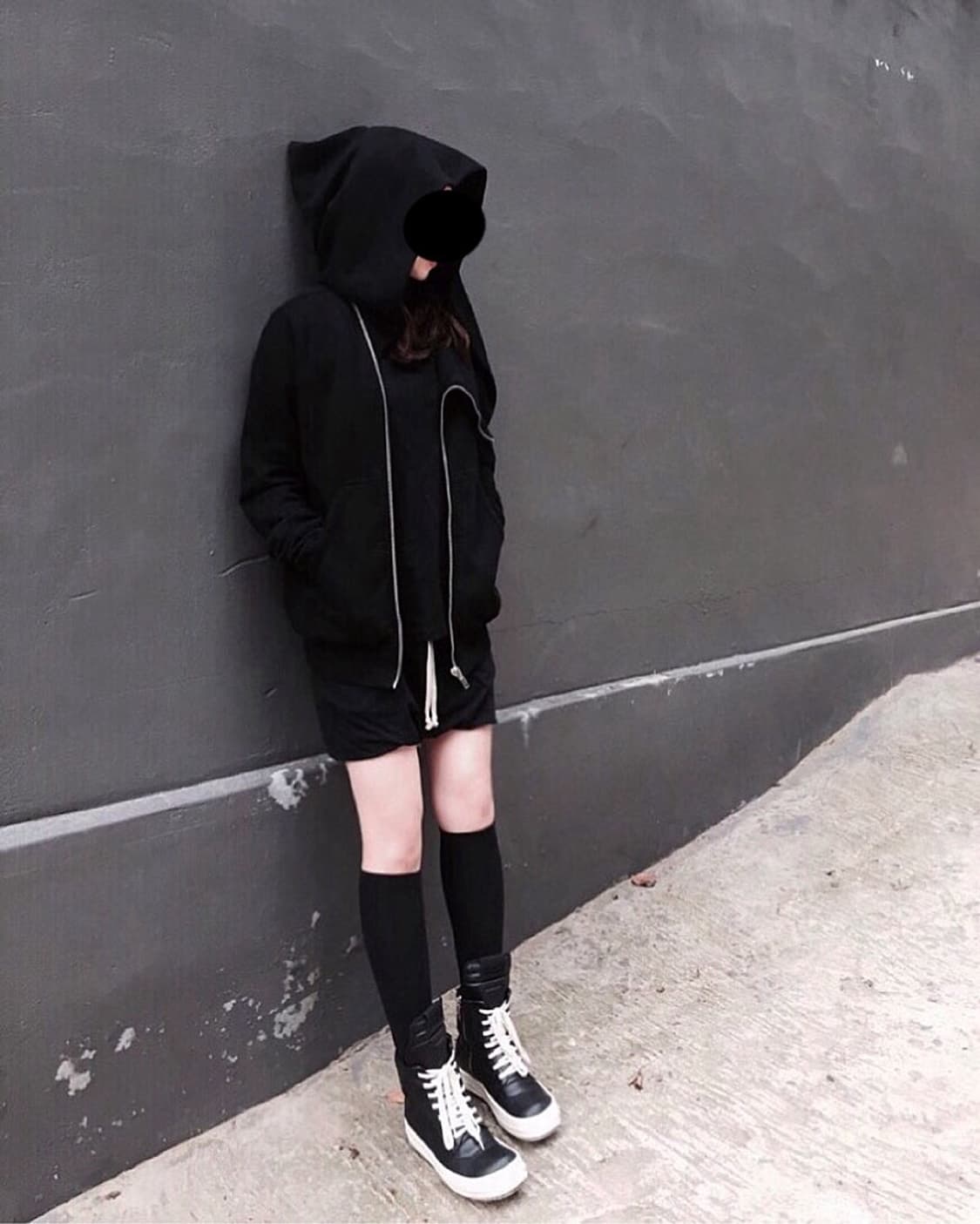 릭오웬스 16FW 지오바스켓 모노크롬 LPO 검검흰 상품이미지9