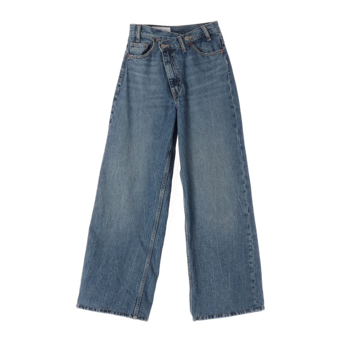 ZARA 중청 크로스 언발 와이드 데님 24 상품이미지1