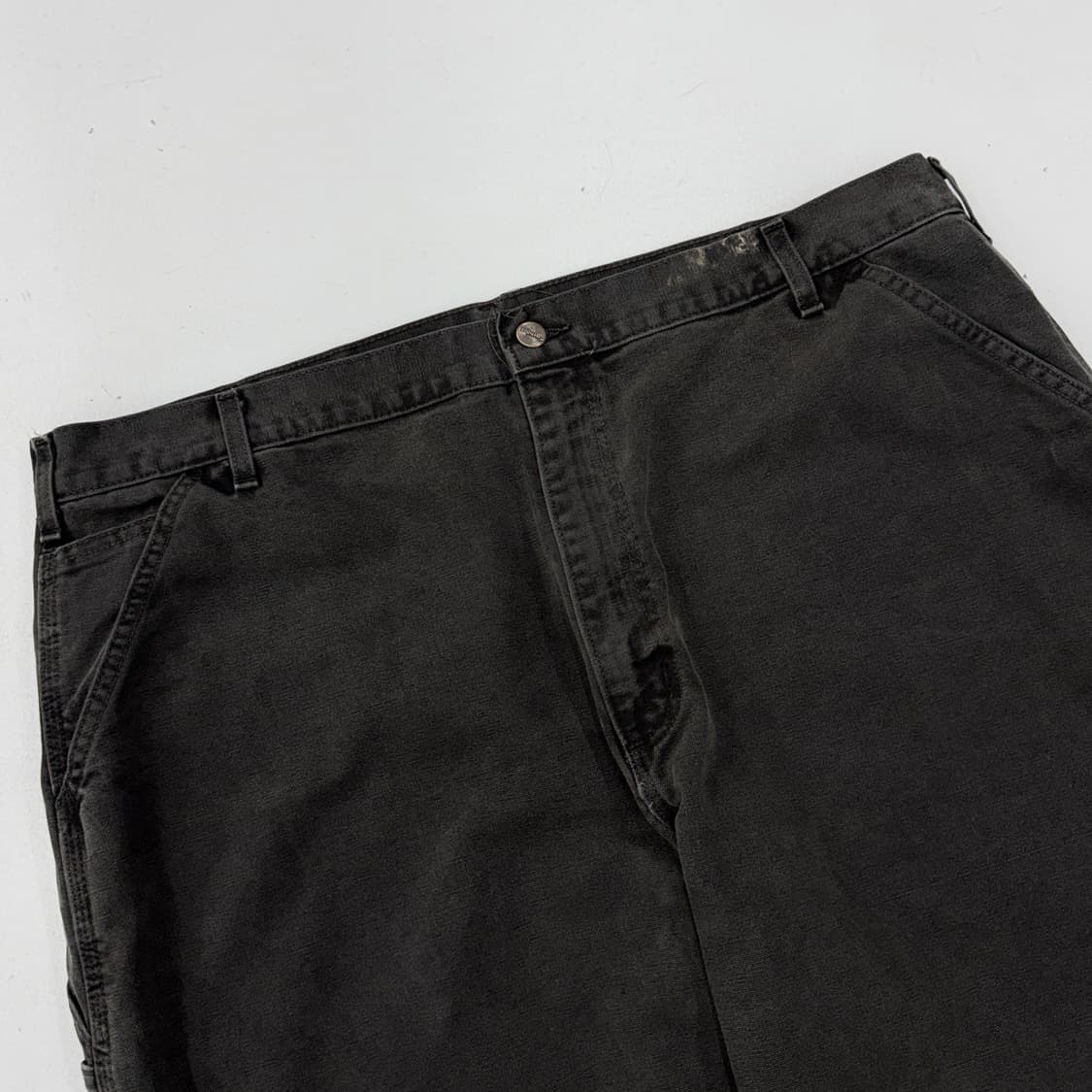 칼하트 OG 가죽패치 카펜터 덕캔버스 와이드 워크팬츠 상품이미지4