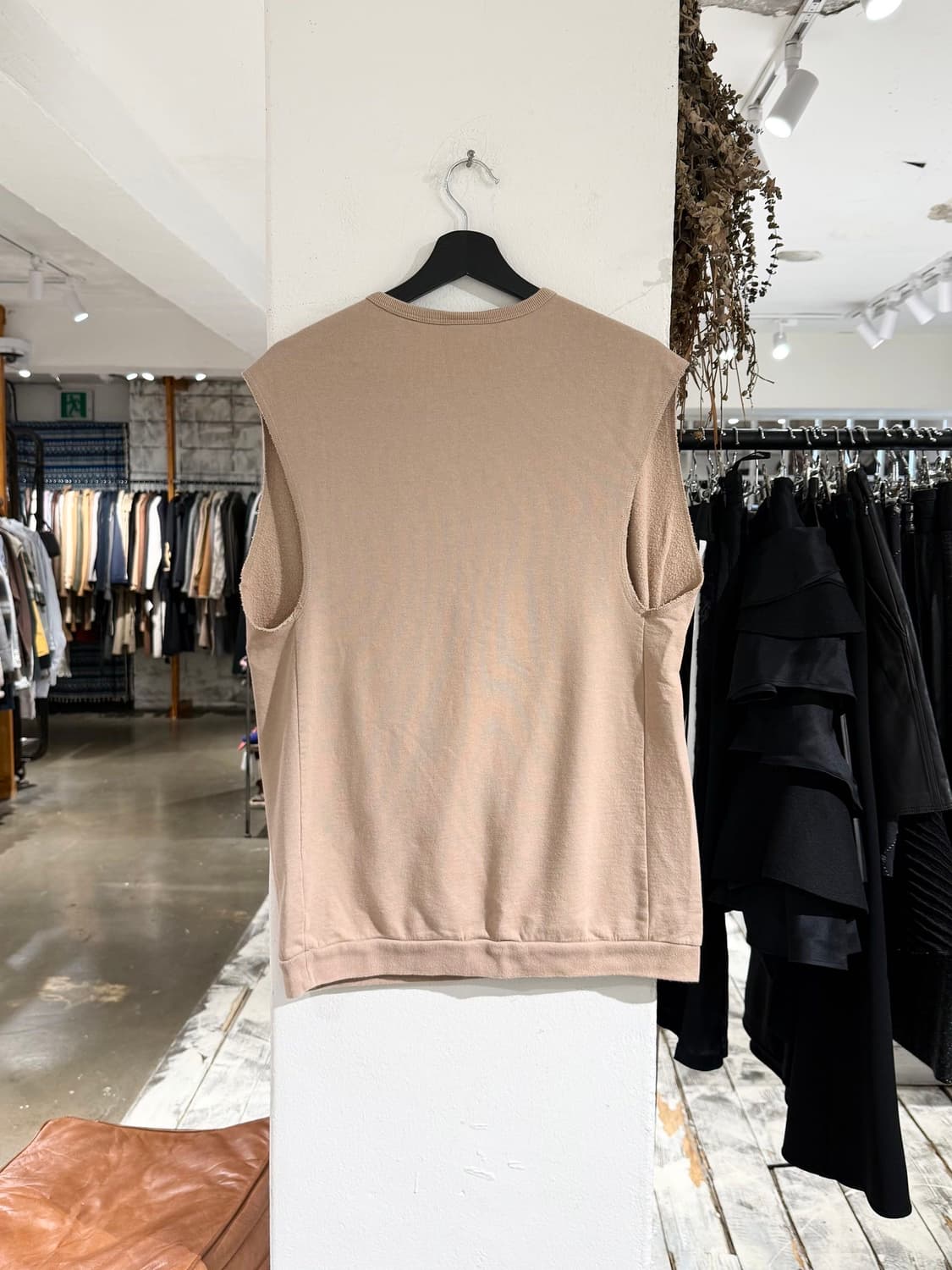 드리스 반 노튼 베이지 투웨이 스웻 베스트 상품이미지7