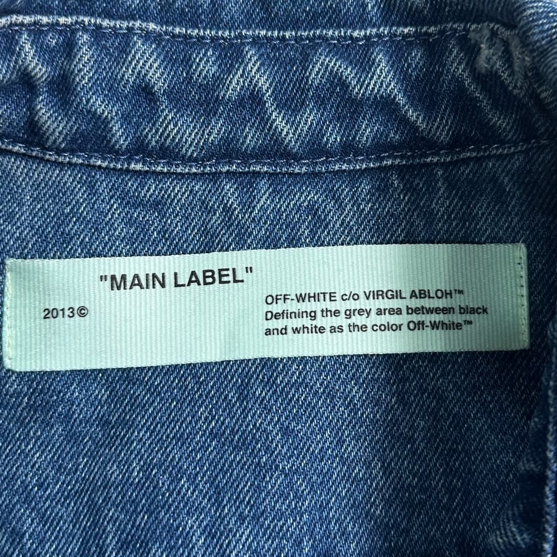 오프화이트 데님 셔츠 자켓 상품이미지9