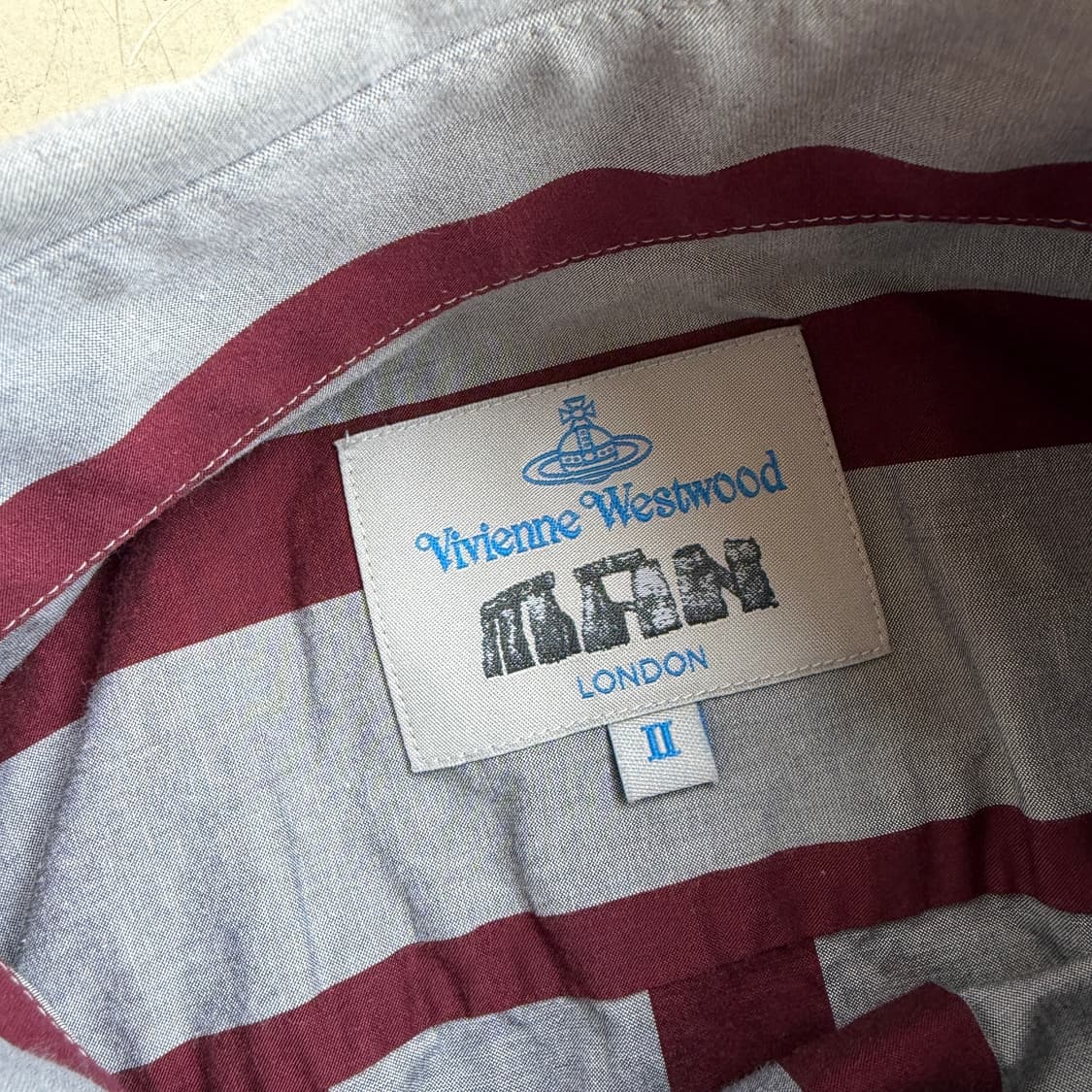 비비안 웨스트우드 맨 스트라이프 셔츠 상품이미지5