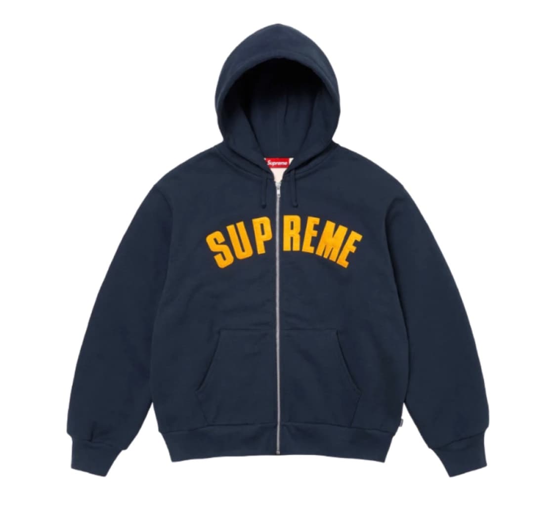 Supreme 아크 써멀 라인드 후드집업 네이비 상품이미지1