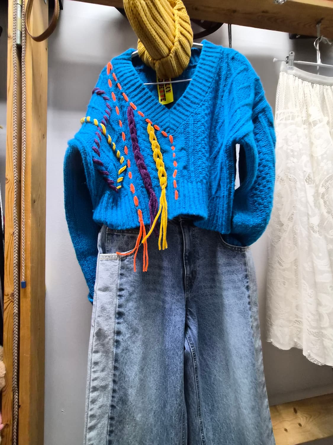 럭키슈에뜨 언발니트.sickos 빈티지데님 상품이미지1