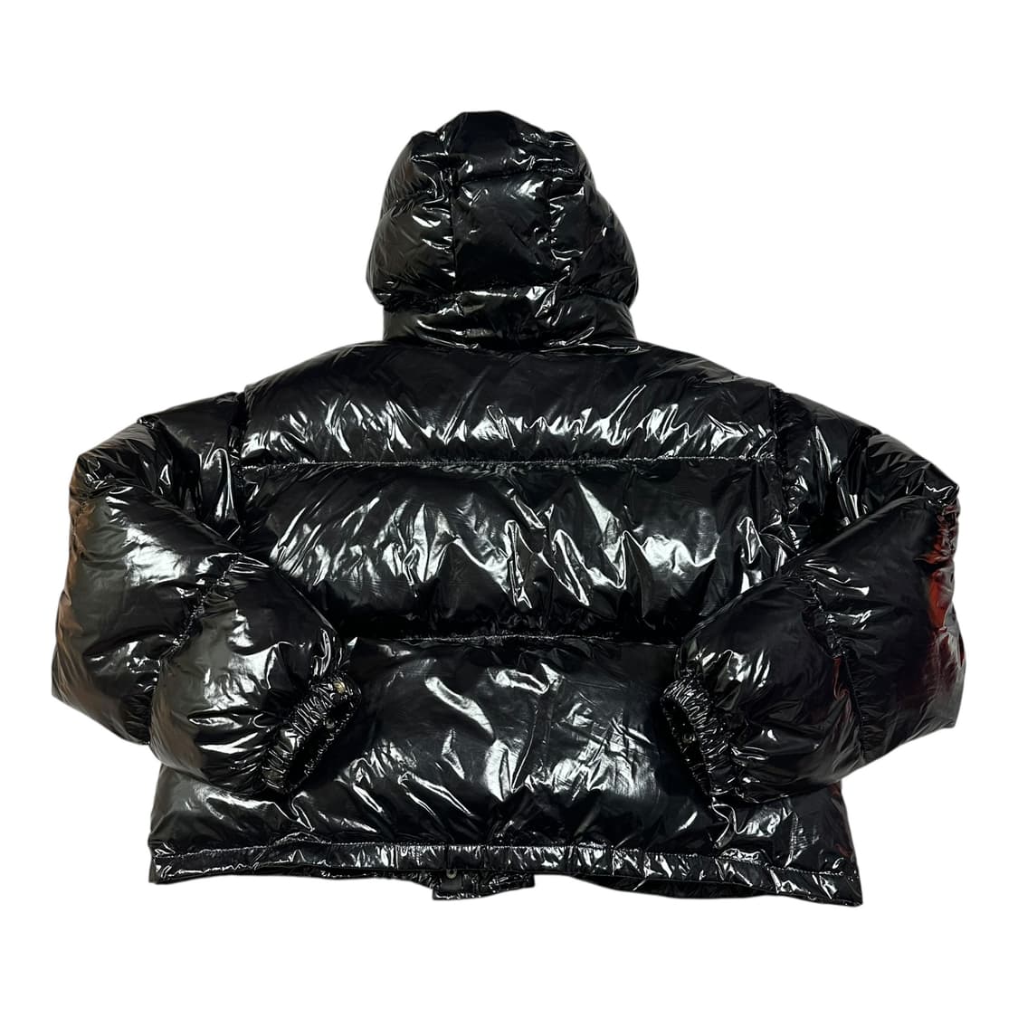 ✨ (바배) our wave 아워웨이브 글로시 크롭 후드 웰론 숏 패딩  상품이미지2