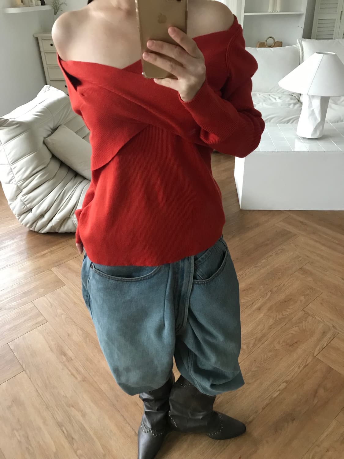 vintage shirring knit 상품이미지3