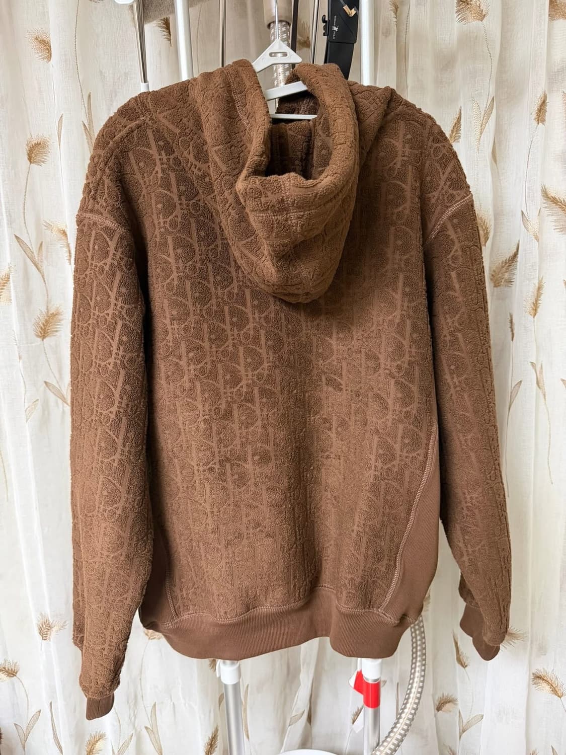 정품 디올 테리 후드티 브라운 상품이미지2