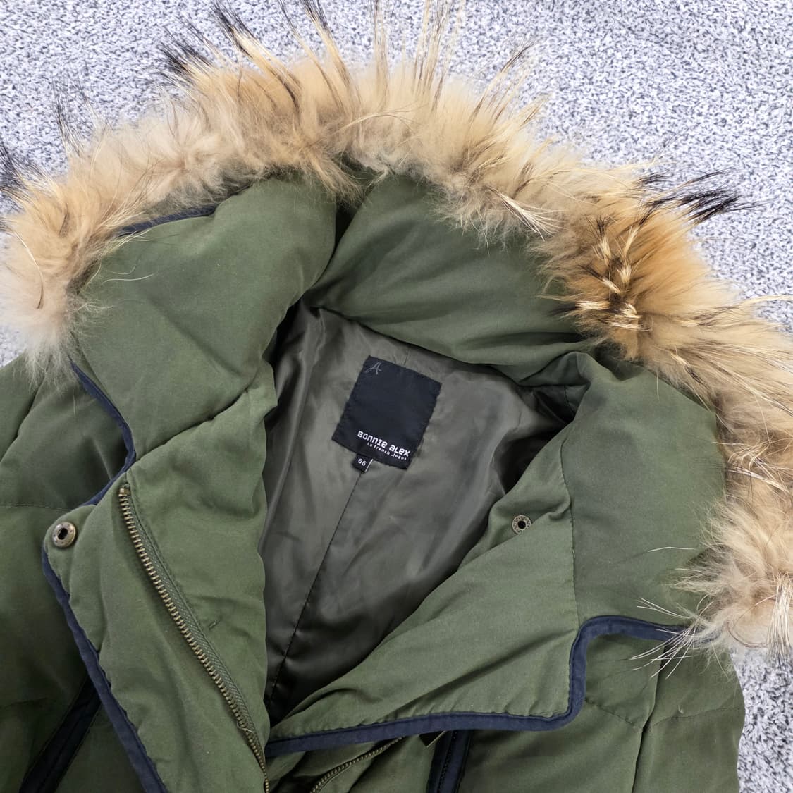 [90] 보니알렉스 덕다운 후드 롱패딩 점퍼 1217J1 상품이미지2