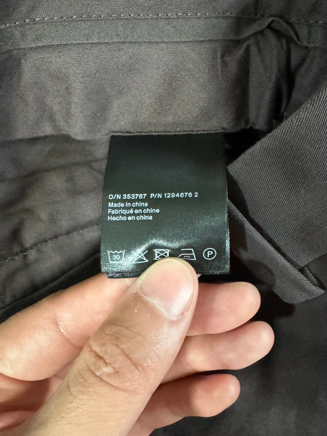 COS 와이드 레그 코튼 트라우저 다크브라운 48 상품이미지5