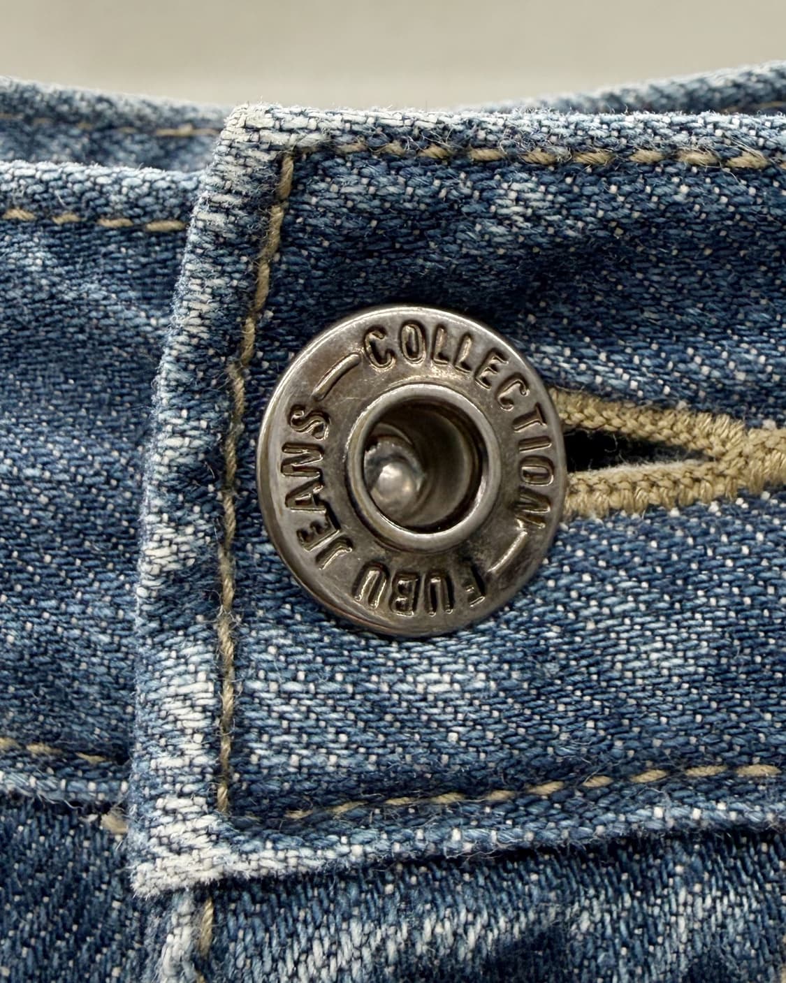 Fubu 00s 패치워크 인디고 데님 팬츠 상품이미지4