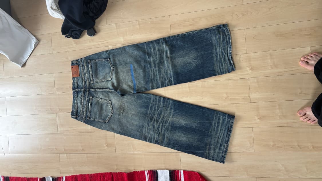 [신품] 노페이스 스튜디오 브로큰 러스트 페이딩 데님 M  상품이미지7