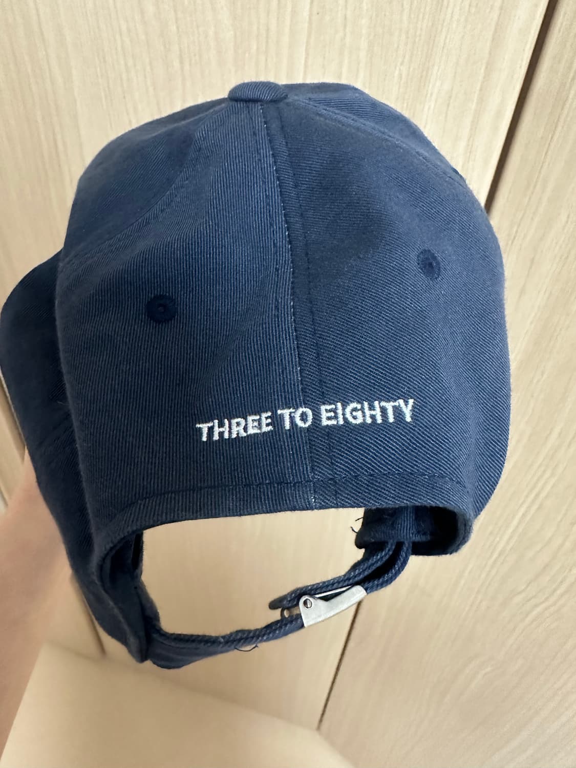 Three to eighty 모자 네이비 상품이미지3