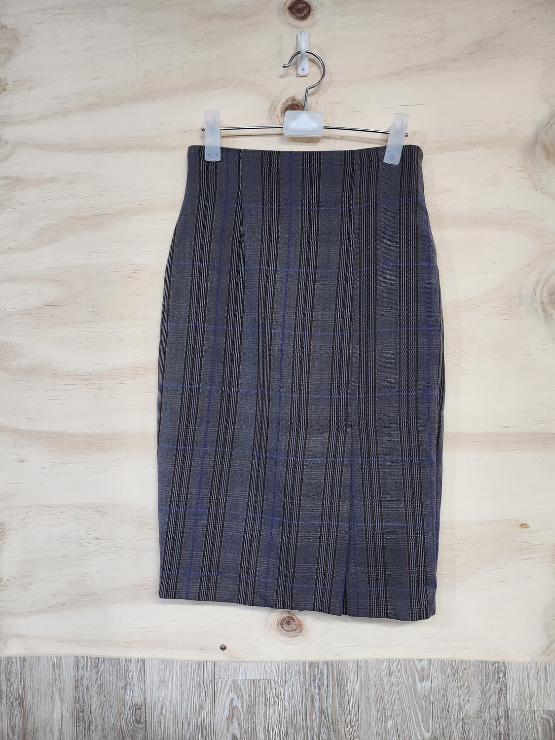 1089) 체크 패턴 H라인 스커트 상품이미지1