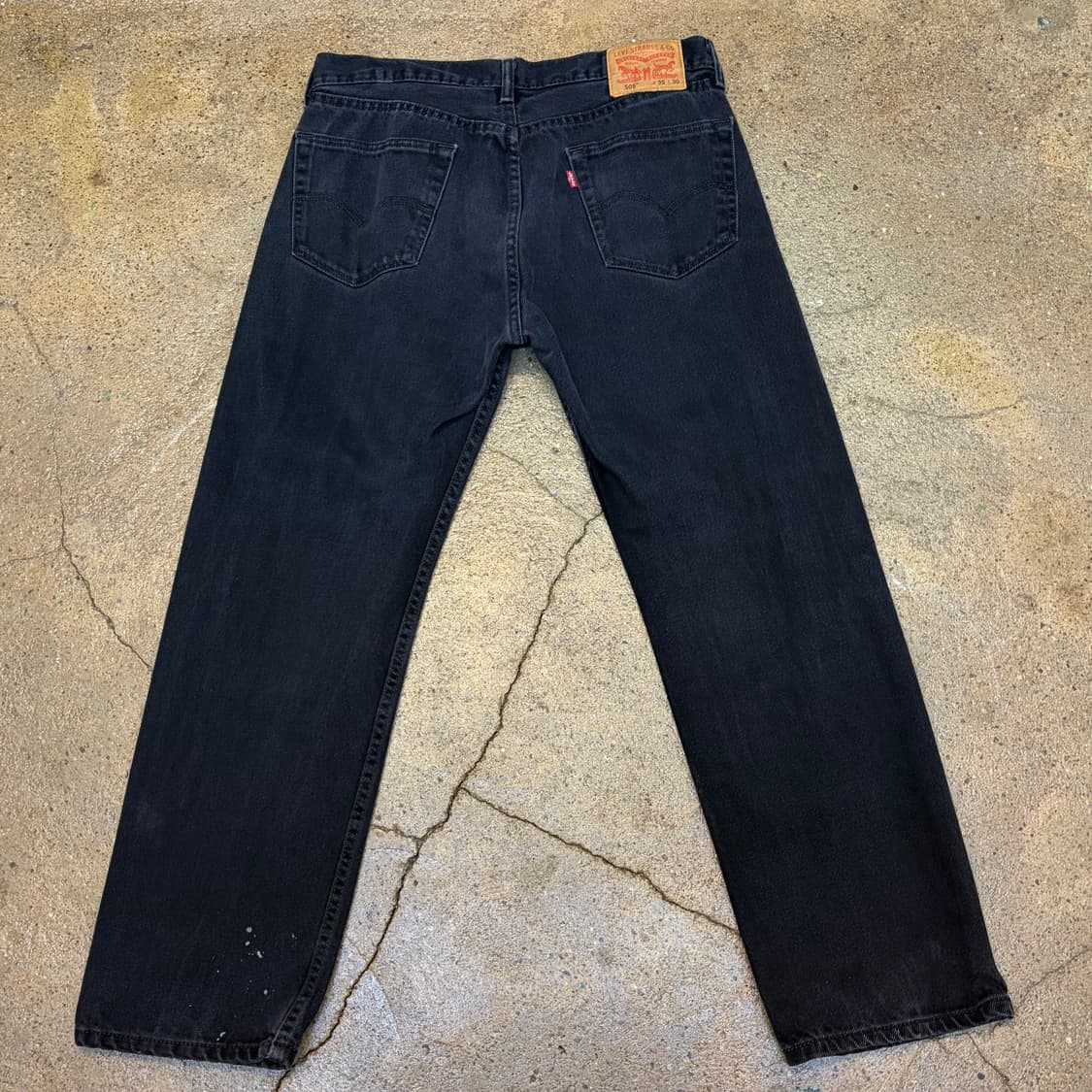 미국 빈티지 리바이스 505 블랙진 청바지 상품이미지4