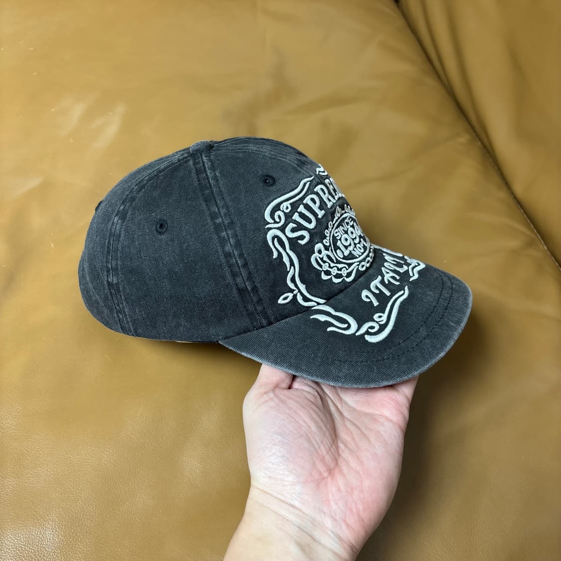 슈프림 6패널 볼캡 모자 잭다니엘 블랙 상품이미지3