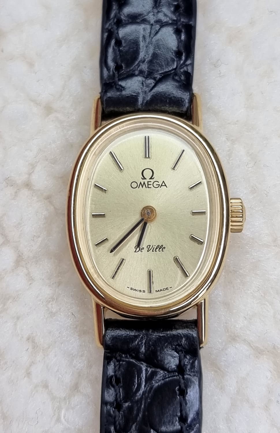 오메가 드빌 빈티지 오벌 샴페인 선레이다이얼 수동 여성시계 상품이미지1