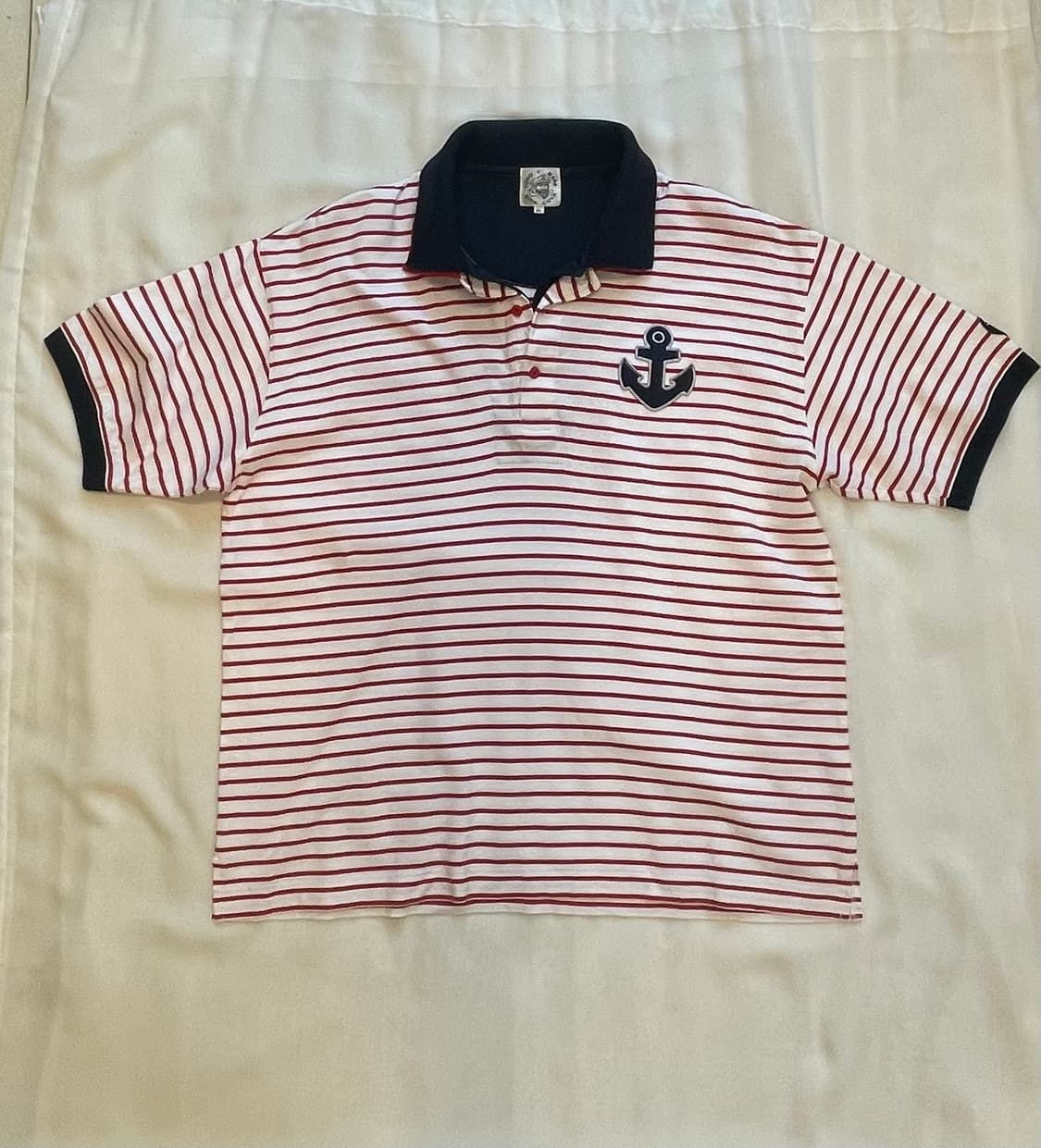 시나코바 미린자수 스트라이프 피케 셔츠 상품이미지1