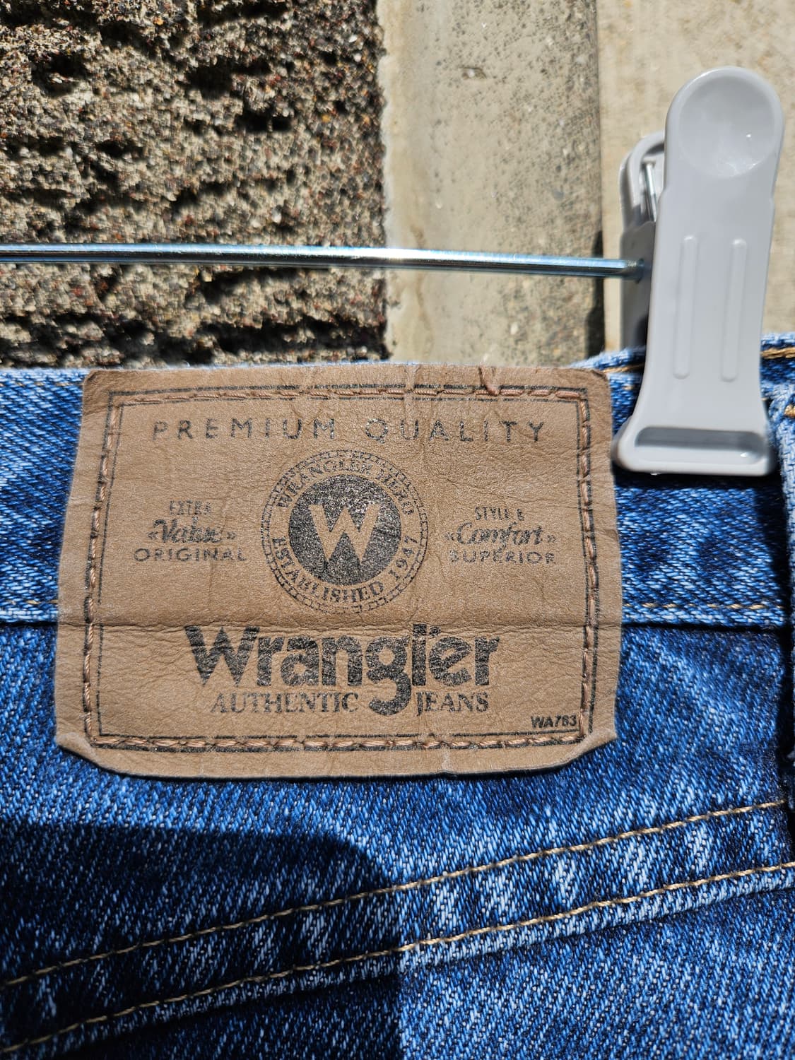 랭글러 빈티지 중청 릴랙스드핏 데님 (32×30 / 지퍼플라이) 상품이미지6