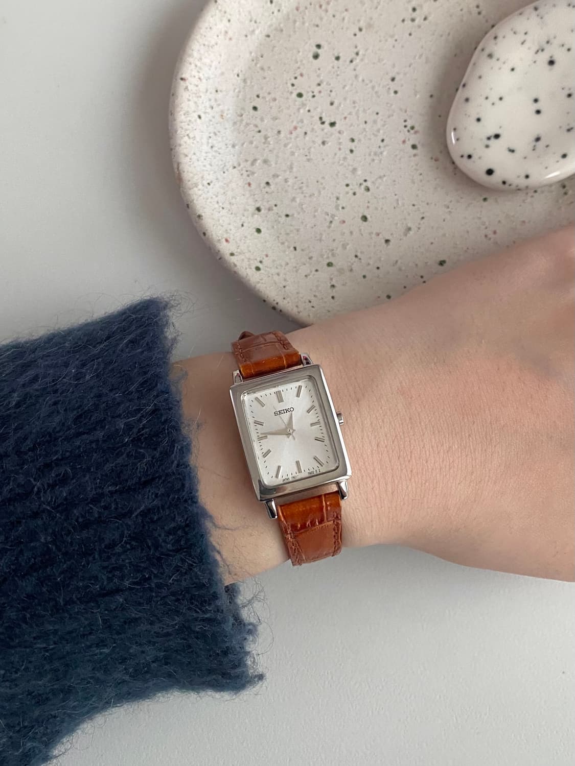 Seiko 세이코 스퀘어 실버 쿼츠 상품이미지8