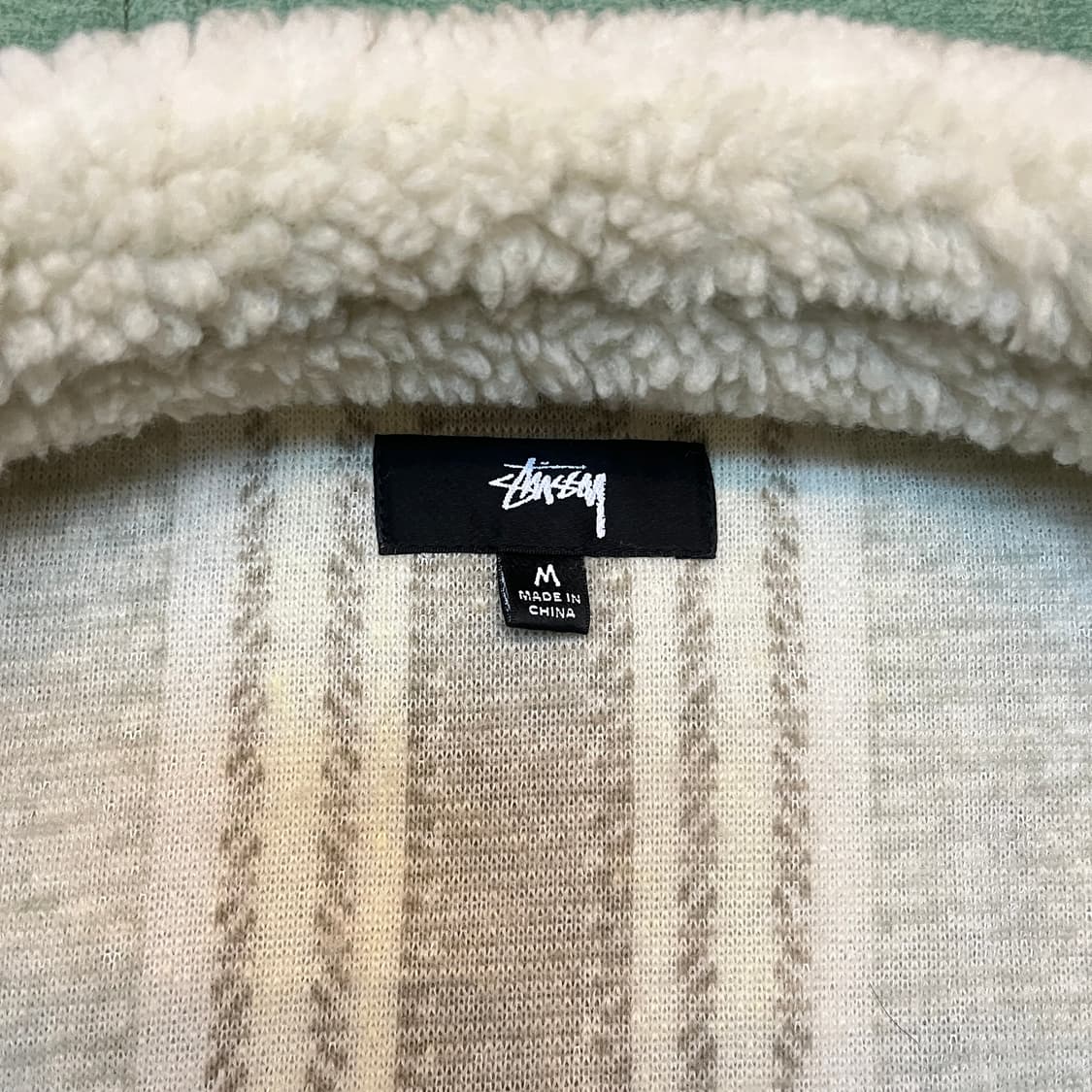 스투시 스트라이프 쉐르파 셔츠 / M 상품이미지6