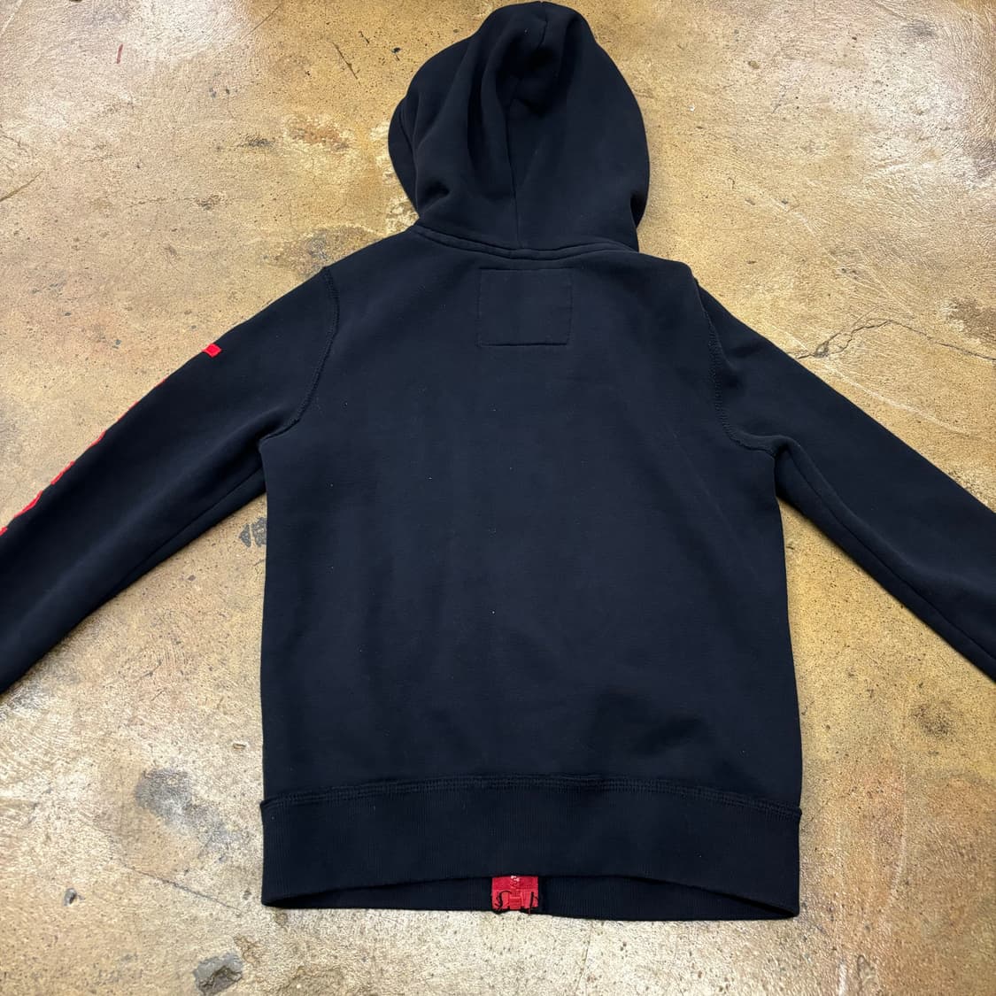 아베크롬비 키즈 검빨 블랙 딱붙 후드집업 상품이미지4