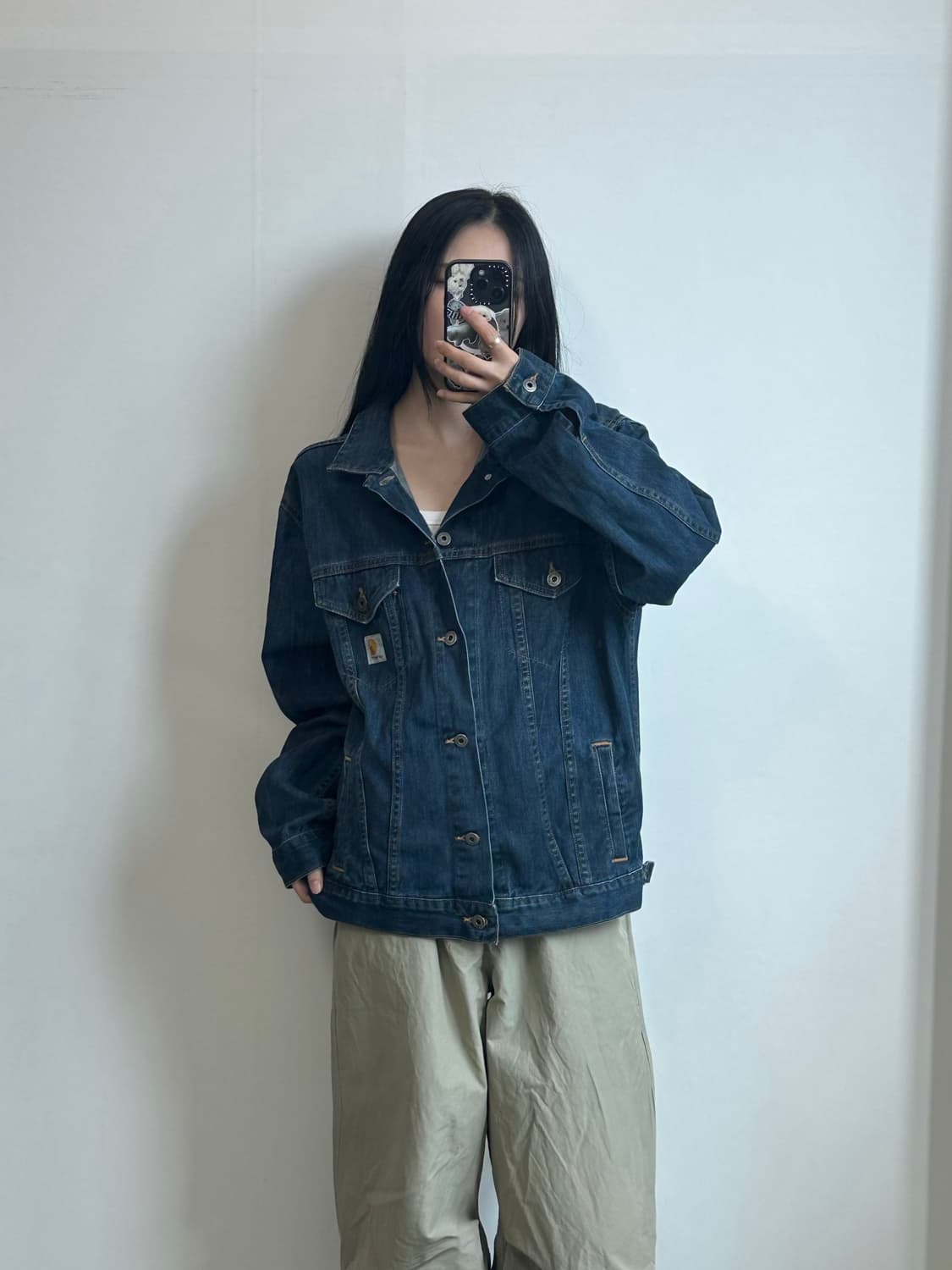 칼하트 OG 헬스턴 데님 트러커 자켓 상품이미지1