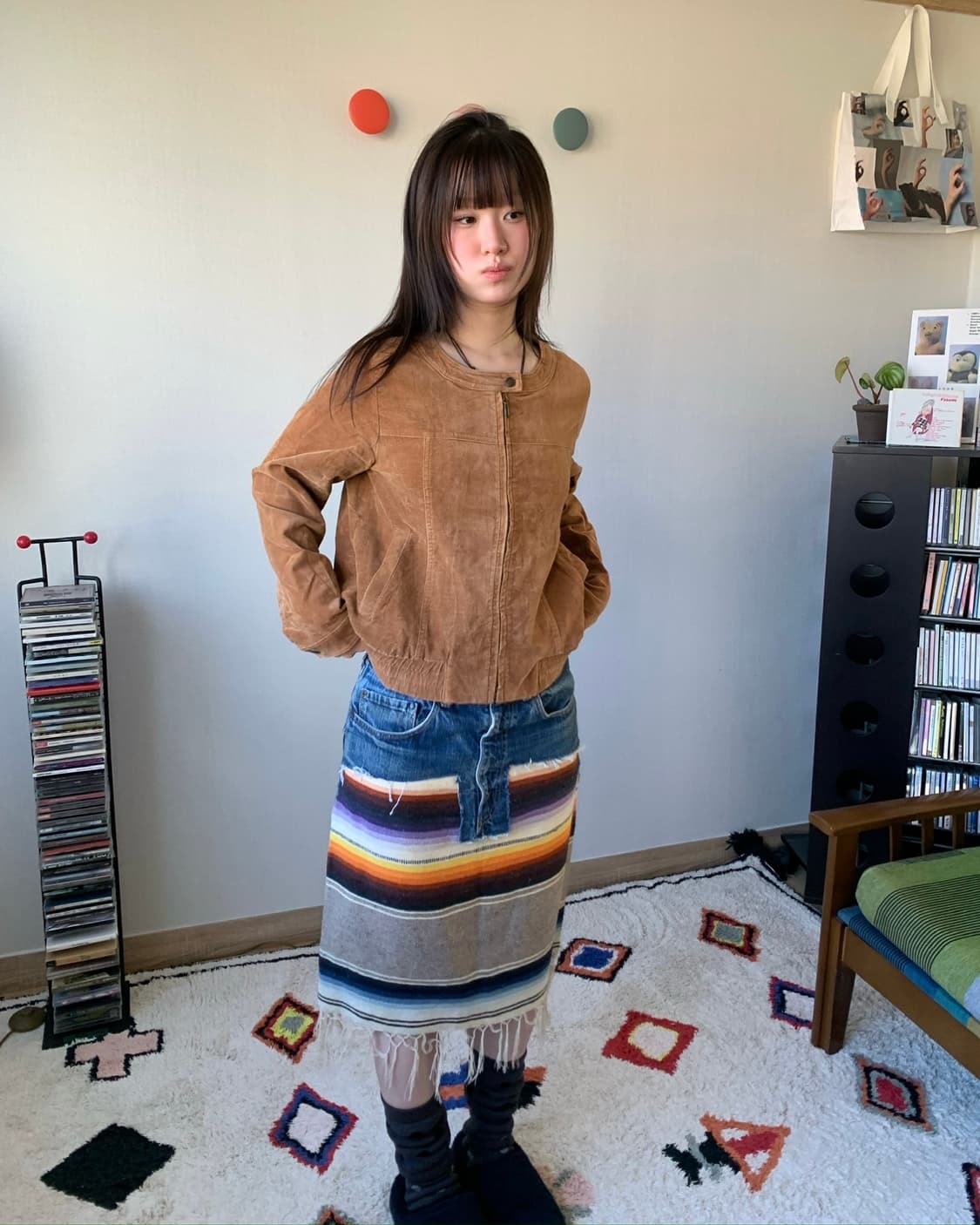 levis ethnic rainbow.. skirt 상품이미지2