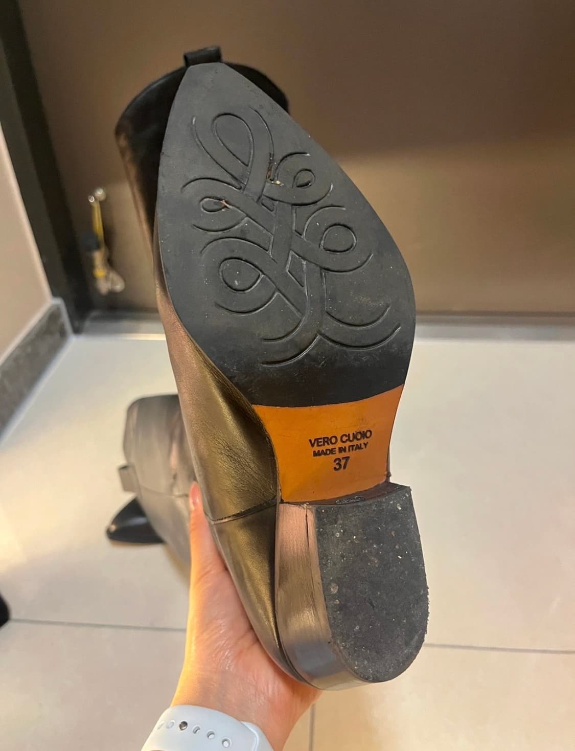 블랙 가죽 웨스턴 부츠  상품이미지3