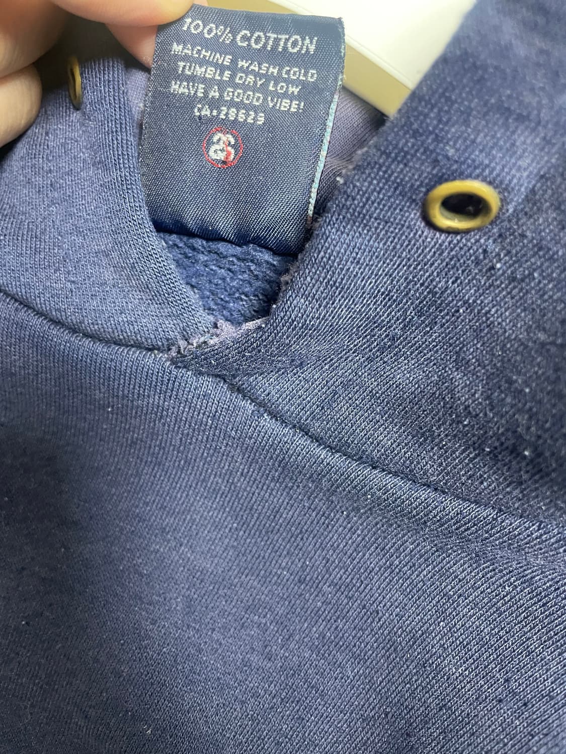 [L] 빈티지 90s stussy 올드 스투시 후드티 네이비 상품이미지4