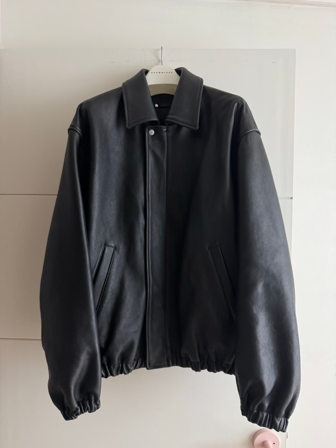 ssstein 슈타인 쉽 레더 집 숏 자켓 L사이즈 상품이미지1