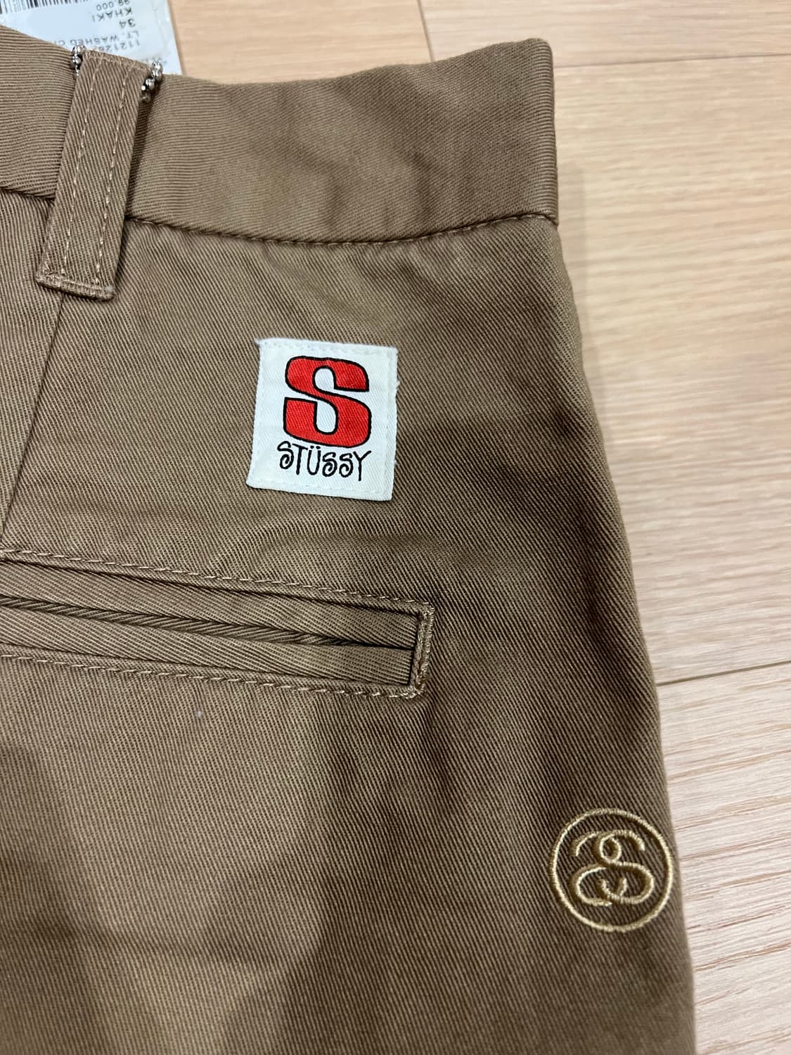 스투시 아카이빙 s로고 워시드 치노 하프팬츠34 상품이미지5