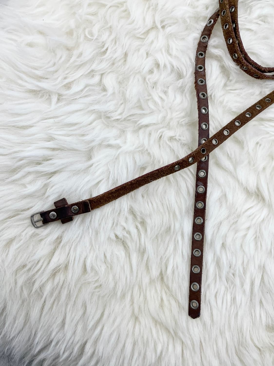 리얼레더 레이어드 펀칭 벨트 상품이미지3