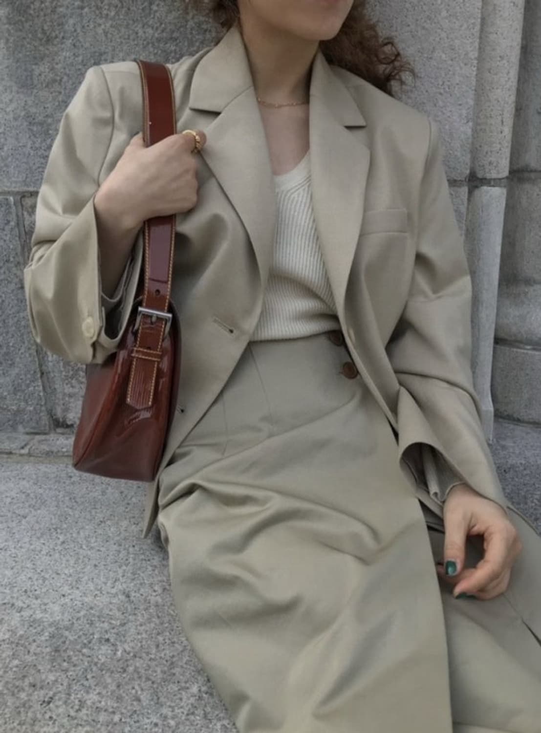 시엔느 버튼 랩 스커트 s 상품이미지2