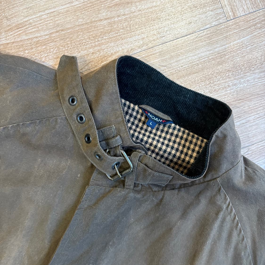 노아 브라운 왁스 코팅 자켓 상품이미지3