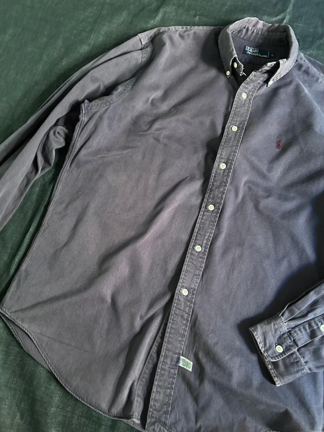 90s 폴로랄프로렌 페이딩 코튼 버튼다운 셔츠 상품이미지7