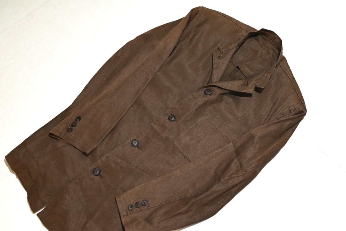 80s Y’s for men linen mandarin collar  상품이미지2