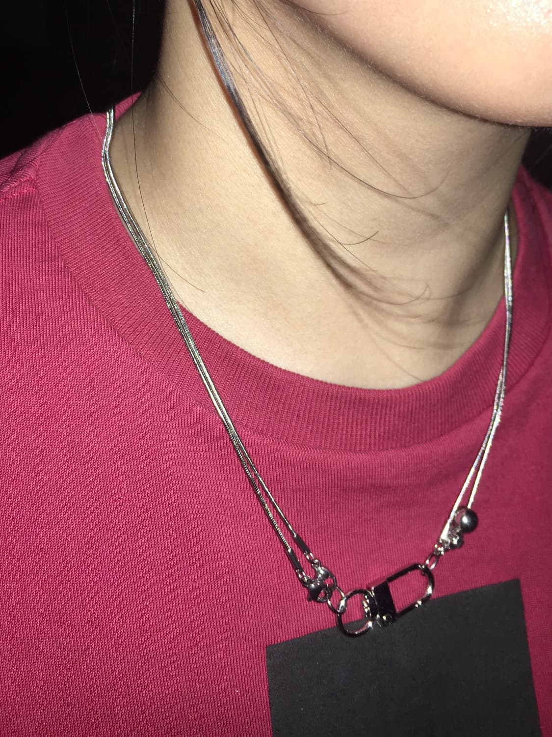 Sliver cross necklace 상품이미지4