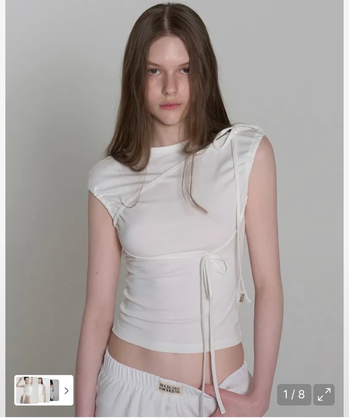 락케이크 사이드 스트링 슬리브리스 상품이미지2