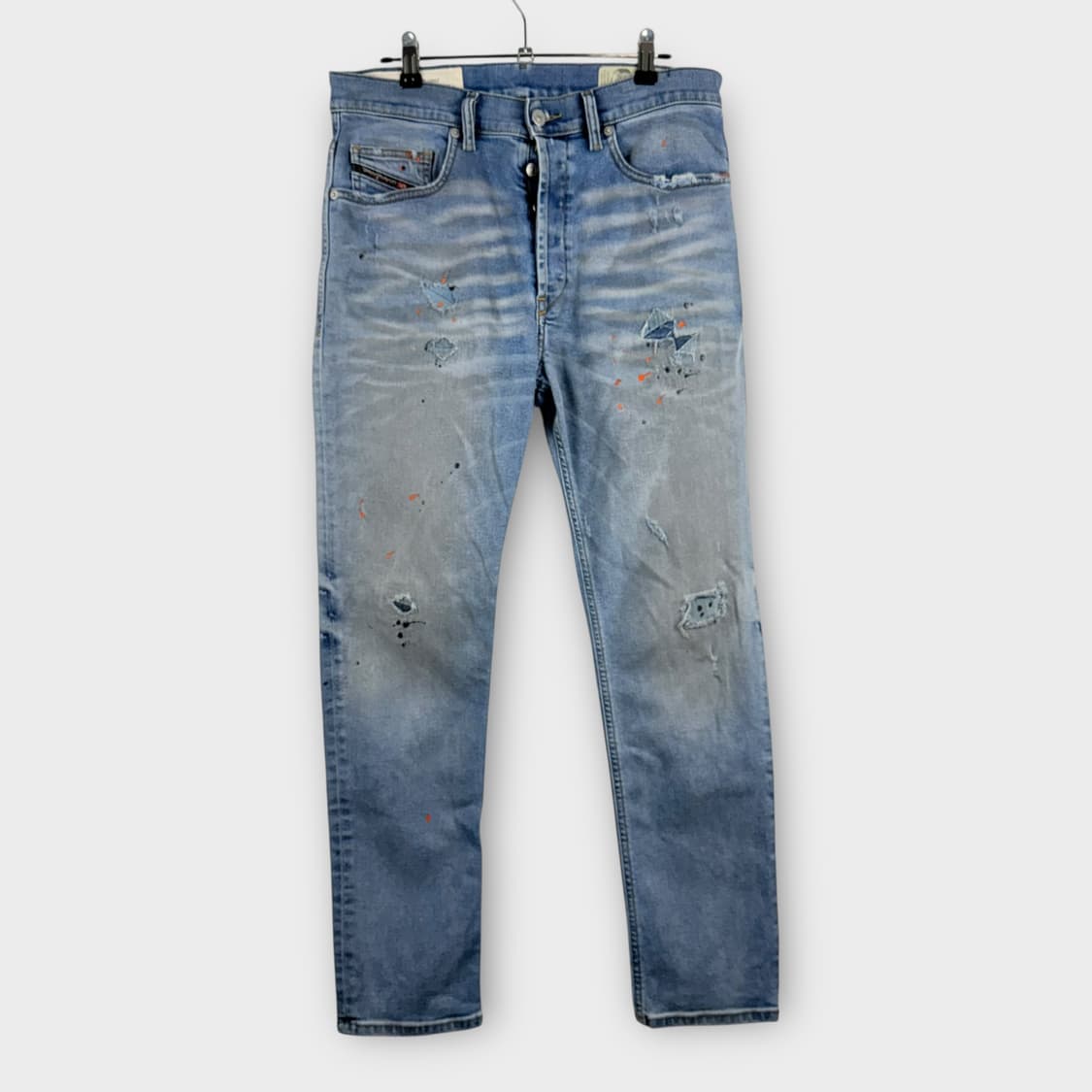 (31/32) 디젤 D-EETAR 테이퍼드 연청 데님 팬츠 상품이미지1