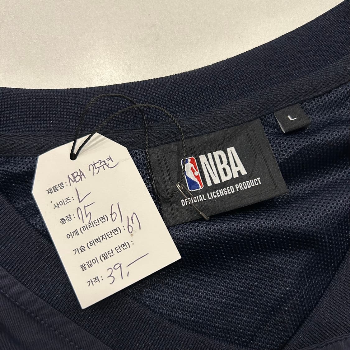 [L] NBA 75주년 농구 런닝 조끼 네이비 A892 상품이미지5
