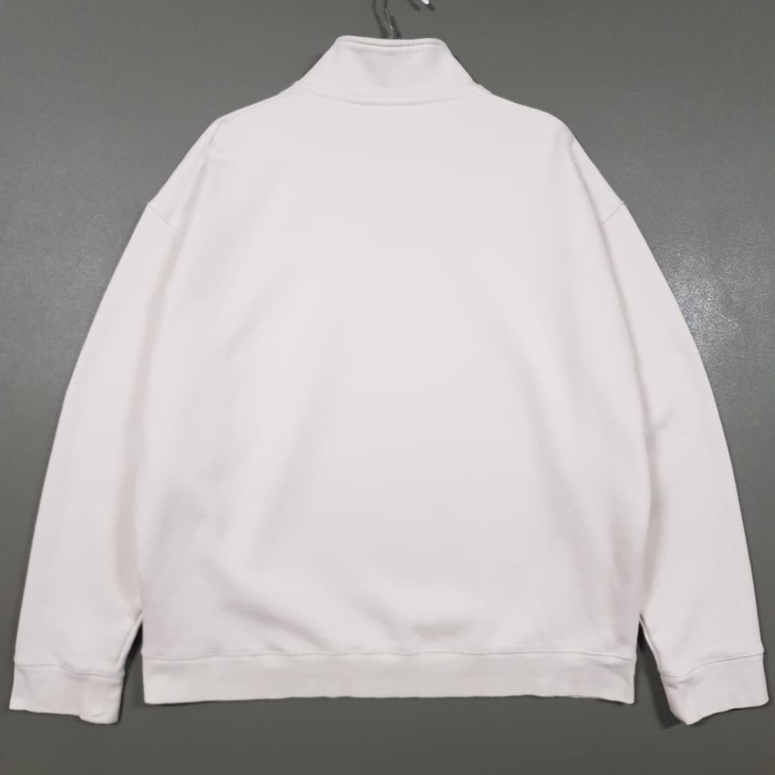 2XL (110) 나이키 솔로 스우시 쿼터집 탑 하프집업 맨투맨 본화이트 상품이미지9