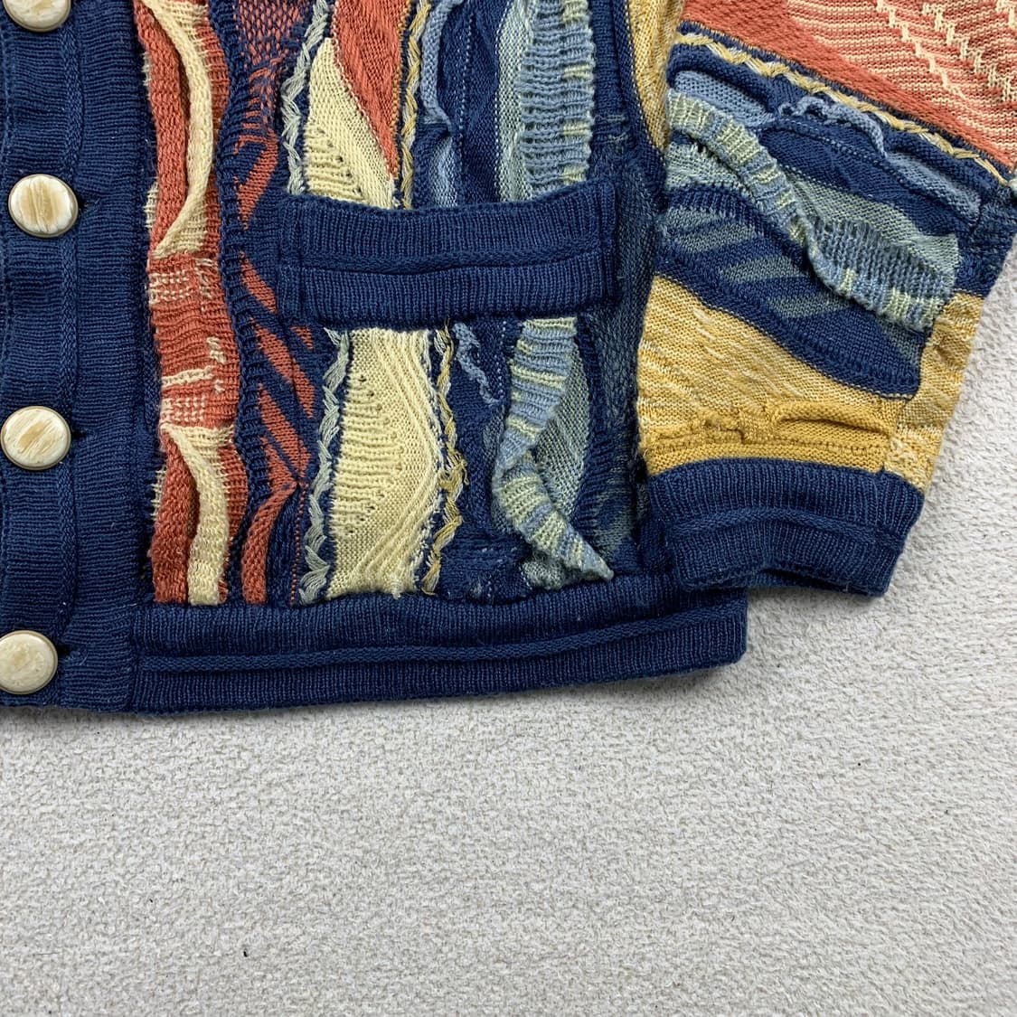 쿠지st 빈티지 케이블 니트 가디건 상품이미지4