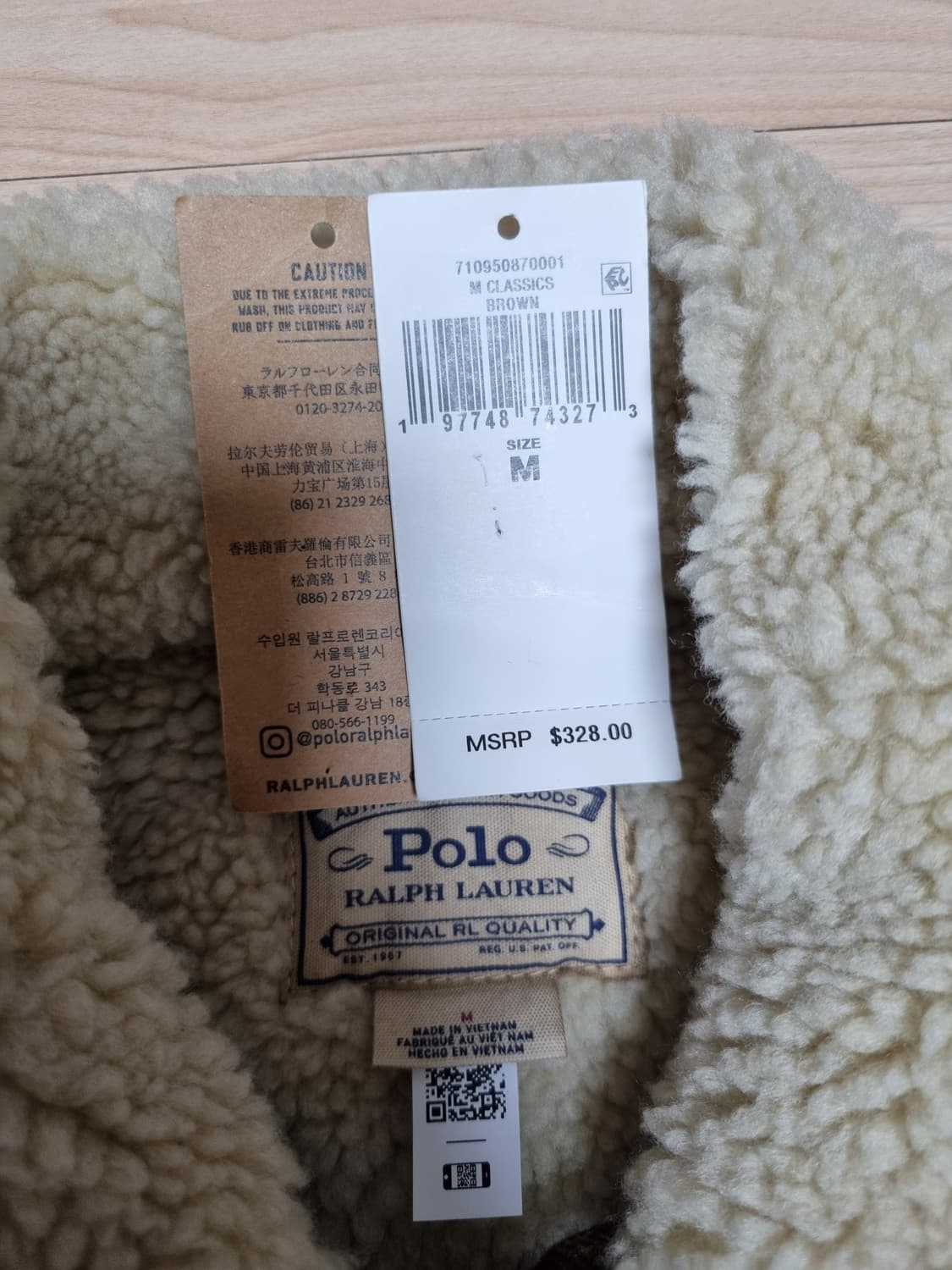 폴로 랄프 로렌 플리스 라인 코듀로이 트러커 재킷 M 상품이미지5